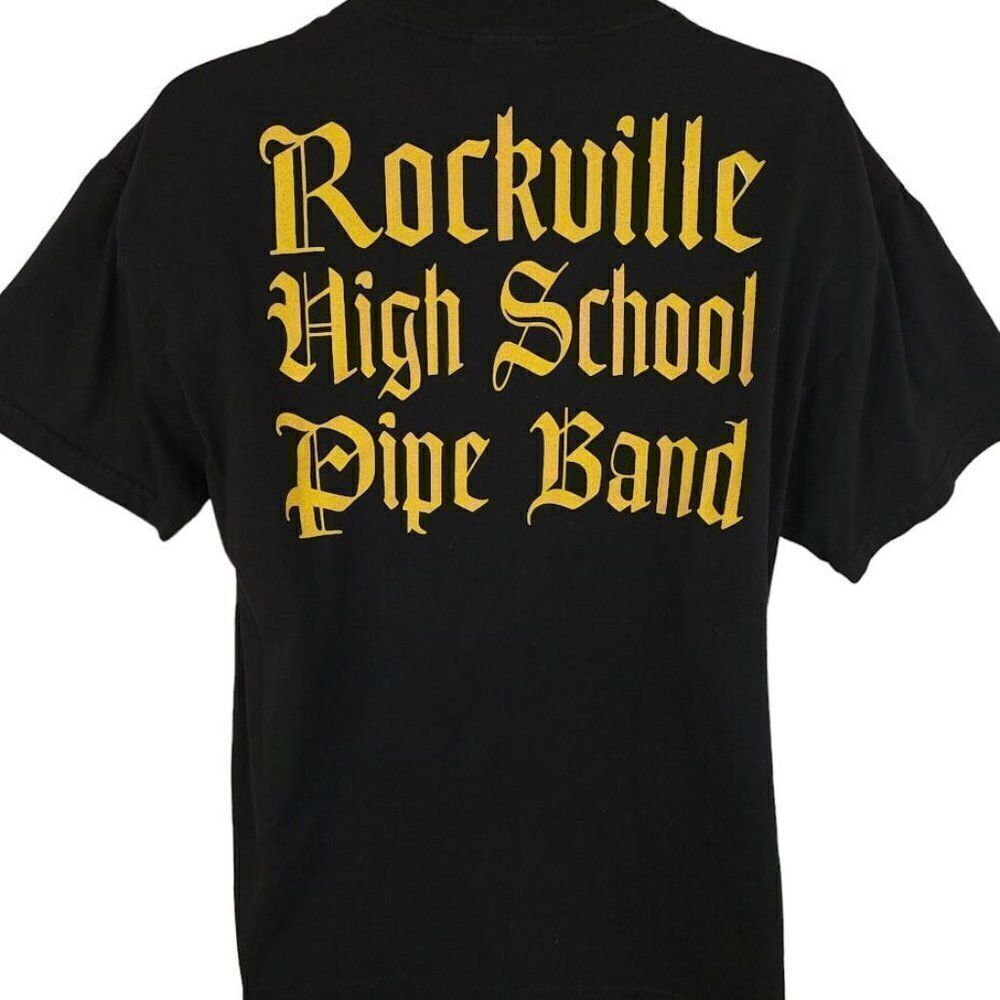 Rockville Pipe Band T Shirt Vintage Y2K High School Mens Size Large